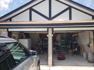 1.two garage doors-Before