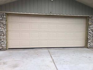 two car aluminum garage door