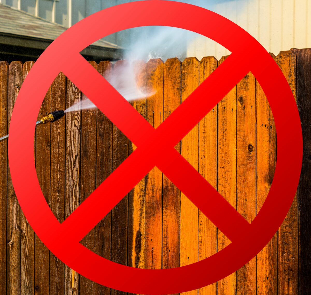 how to clean a wood fence without pressure washing